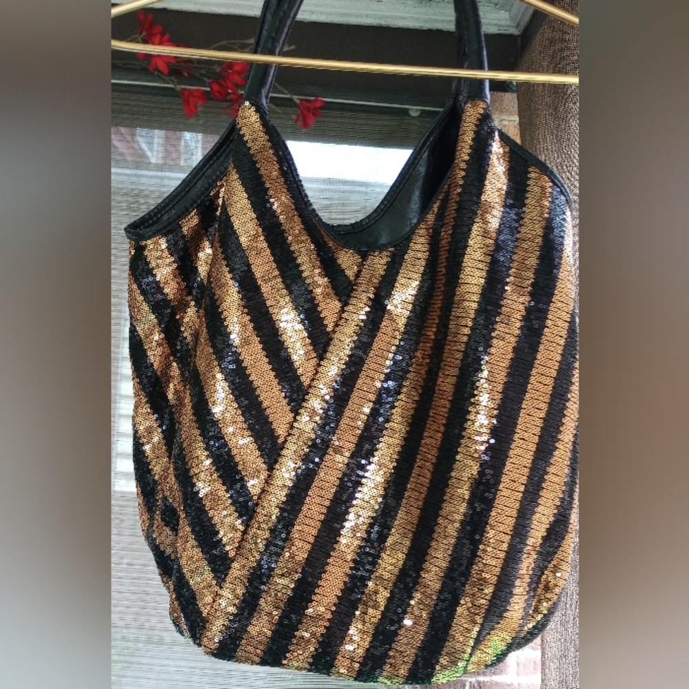 Sequined Hobo Bag